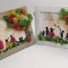 Rama licheni stabilizati Uca75 - grafica personalizata educatoare - 17x13cm