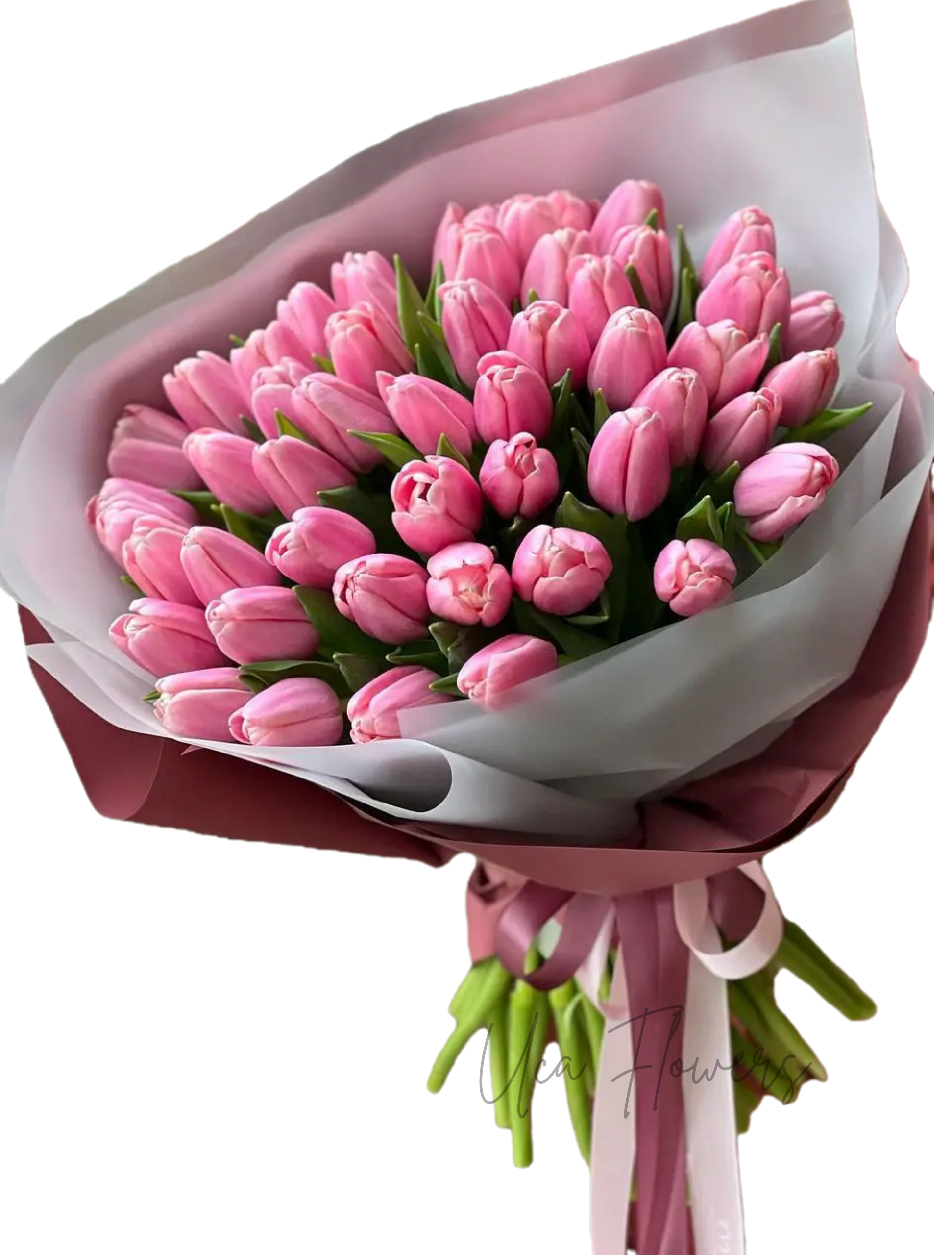 Buchet lalele roz | Florarie în Tulcea - Uca Flowers